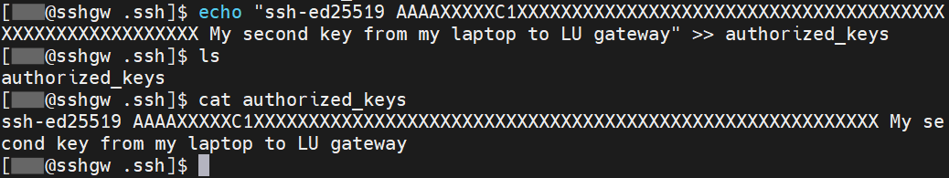 mobaxterm authorized keys