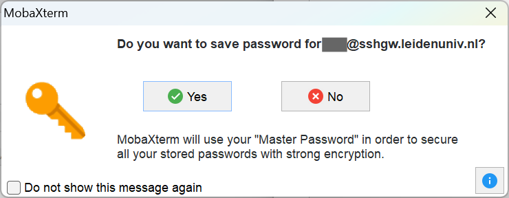 mobaxterm save password